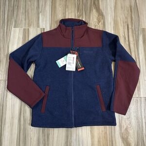 NWT Marmot Wrangell Jacket Arctic Navy/Port Royal Polartec Fleece Mens M Outdoor